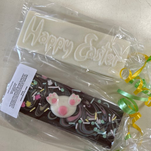 Chocolate Lady Happy Easter Chocolate Bar