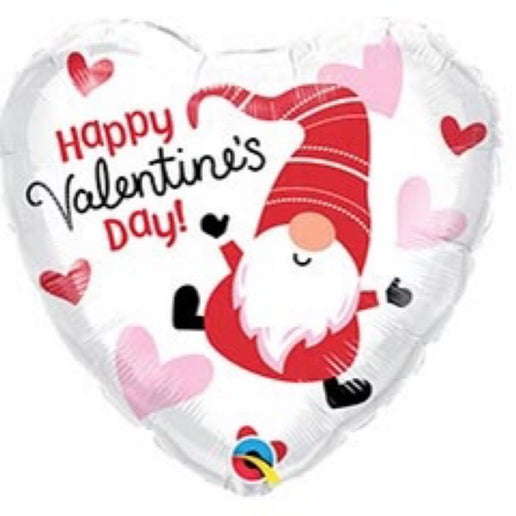 18” Valentine’s Day Gnome Balloon